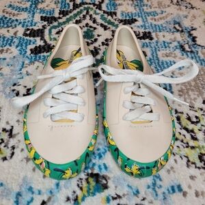 Mini Melissa Pluto‎ Disney Comfort Rubber Brown/Green Shoes, Size Toddler 11